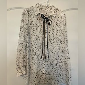 White Maternity Blouse